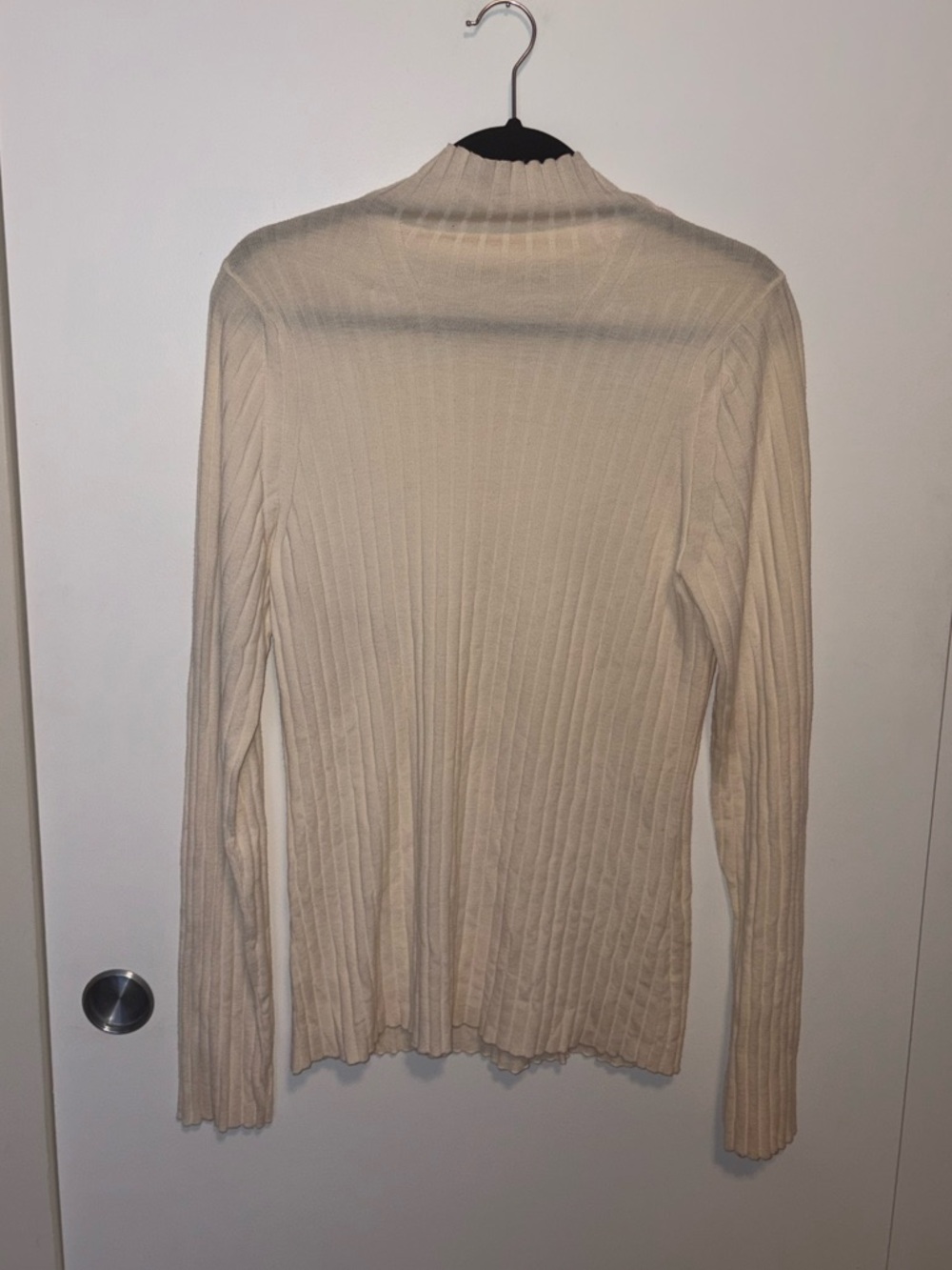 The Row Mock Neck Ribbed Long Sleeve